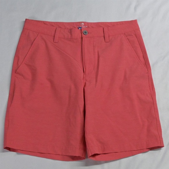 Southern Tide 32 x 9" Pink Wicking Tech Golf Athleisure Shorts - Picture 1 of 7